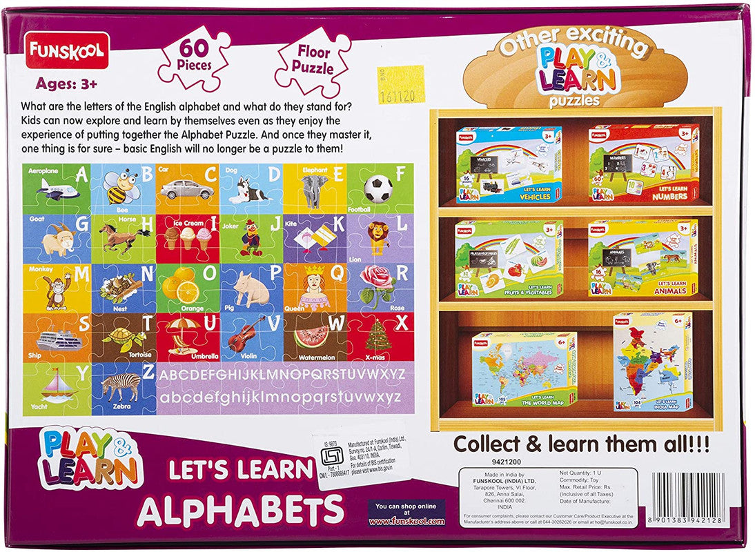 Funskool Alphabet Puzzle - Laadlee