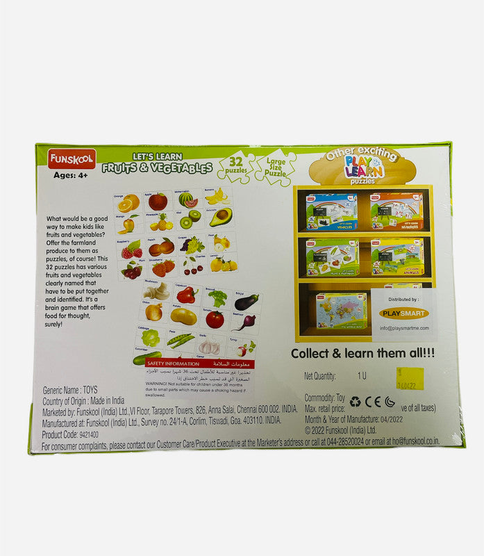 Funskool Fruits & Vegetables Puzzle - Laadlee