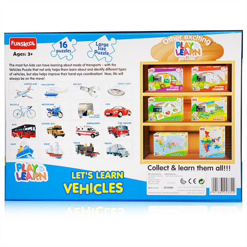 Funskool Vehicles Puzzle - Laadlee