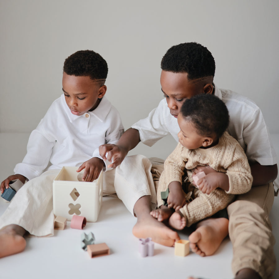 Mushie Shape Sorting Box - Laadlee