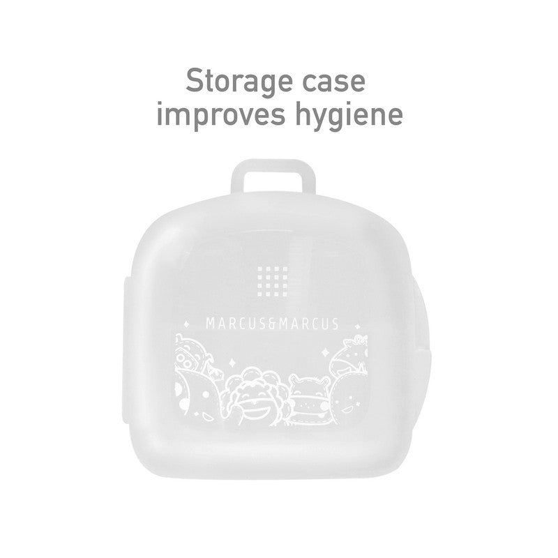 Marcus & Marcus - Finger Toothbrush and Gum Massager Set with Storage Case - Laadlee