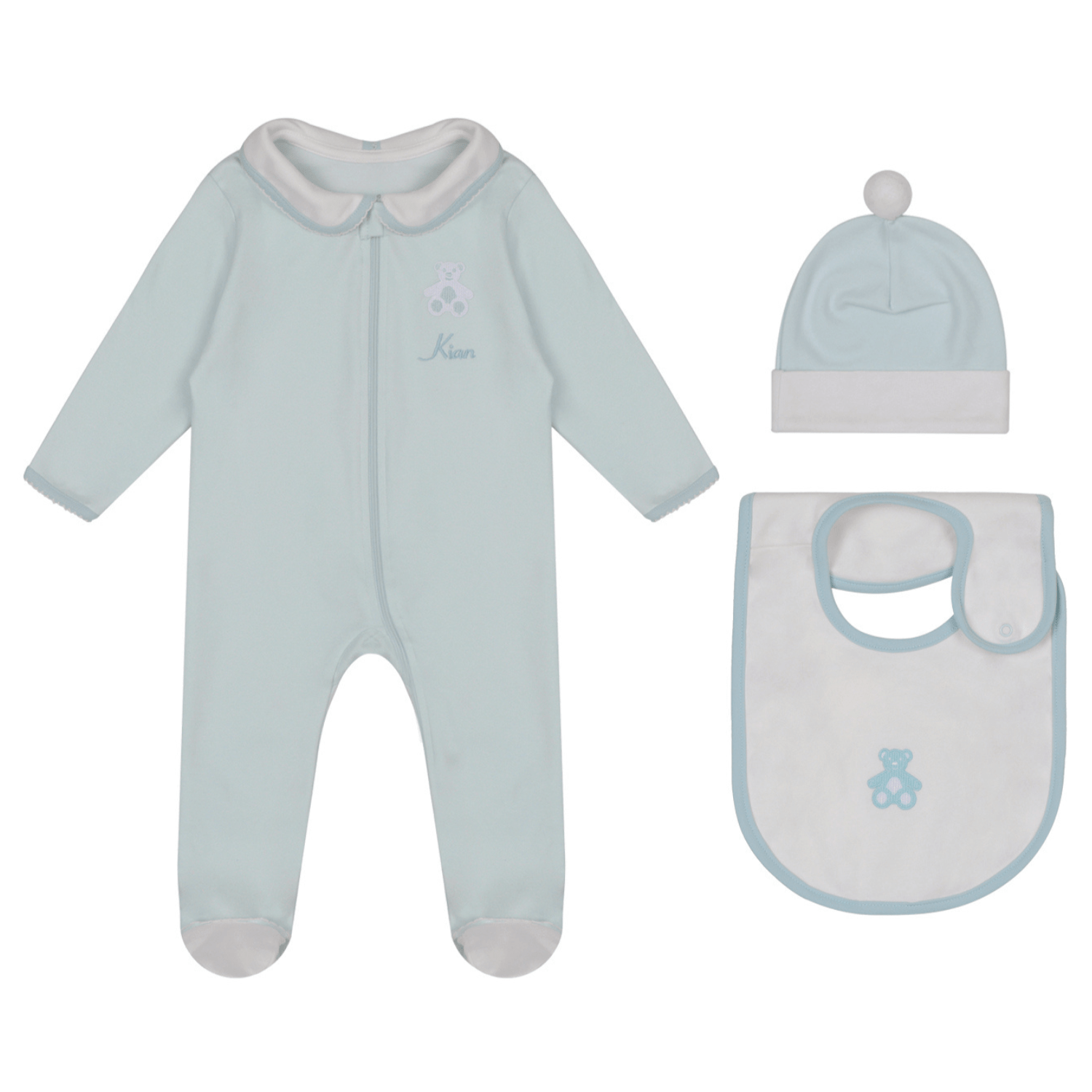 Little IA 3-Piece Organic Cotton Teddy Smart-Zip Set - Laadlee