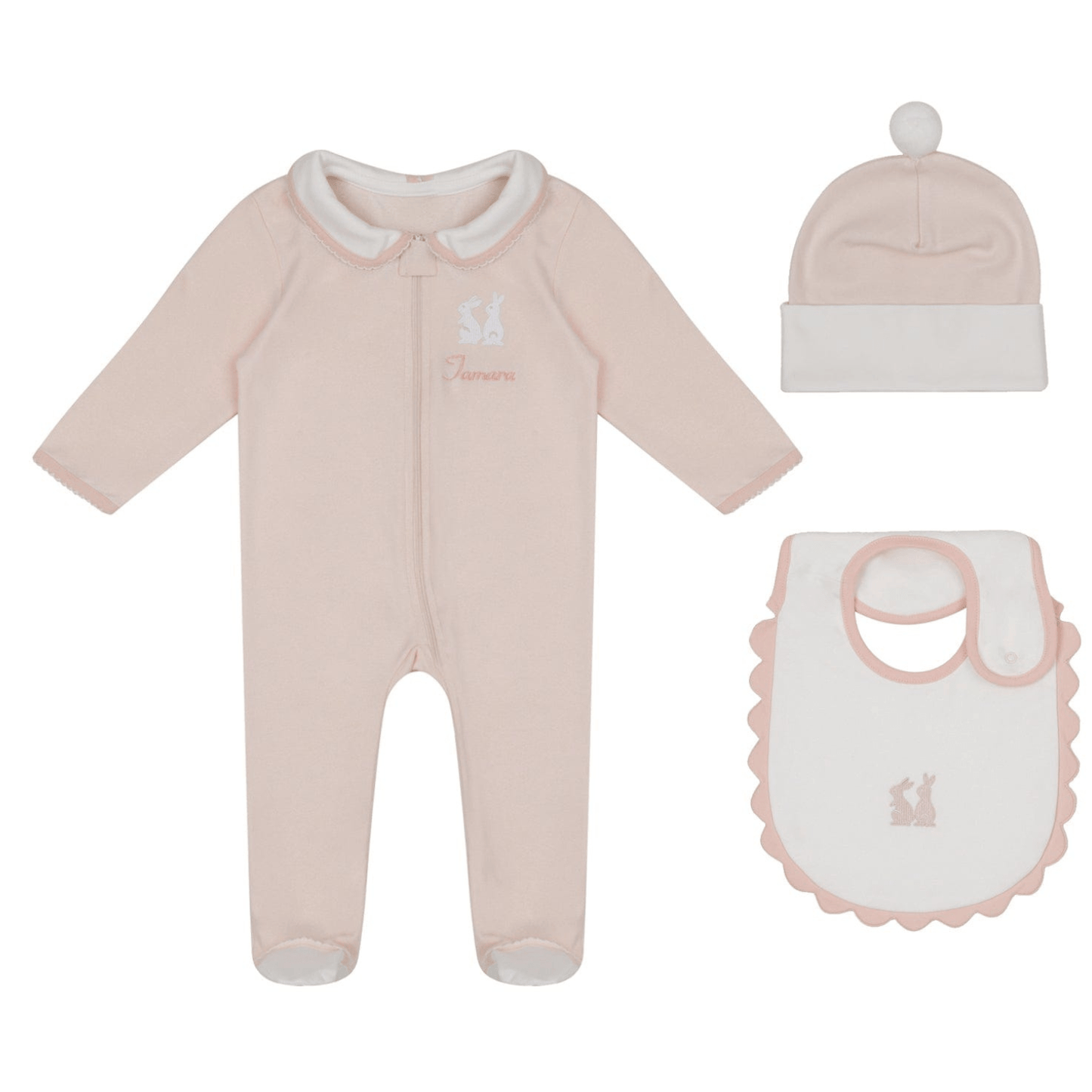 Little IA 3-Piece Organic Cotton Bunny Smart-Zip Set - Laadlee