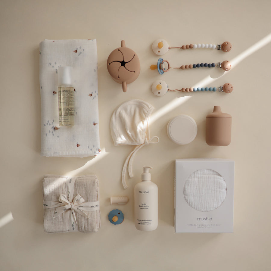 Mushie Crib Sheet Small White - Laadlee