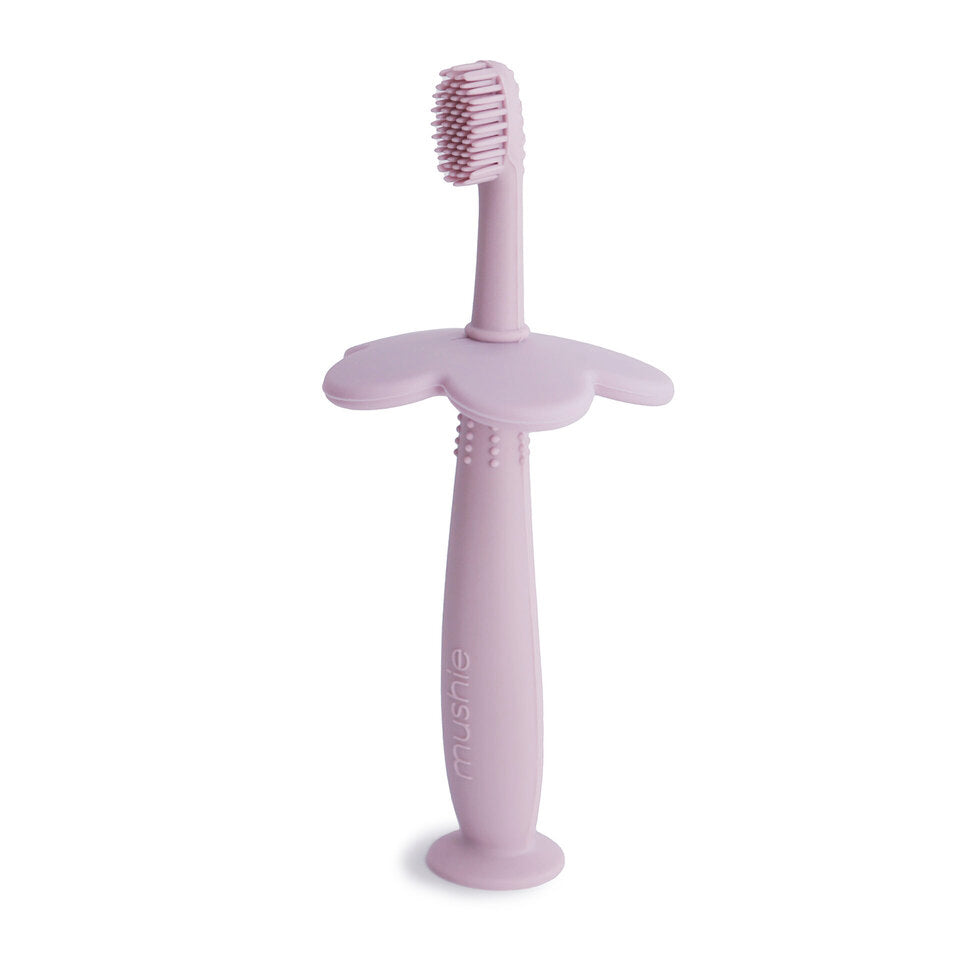 Mushie Flower Training Toothbrush Soft Lilac - Laadlee