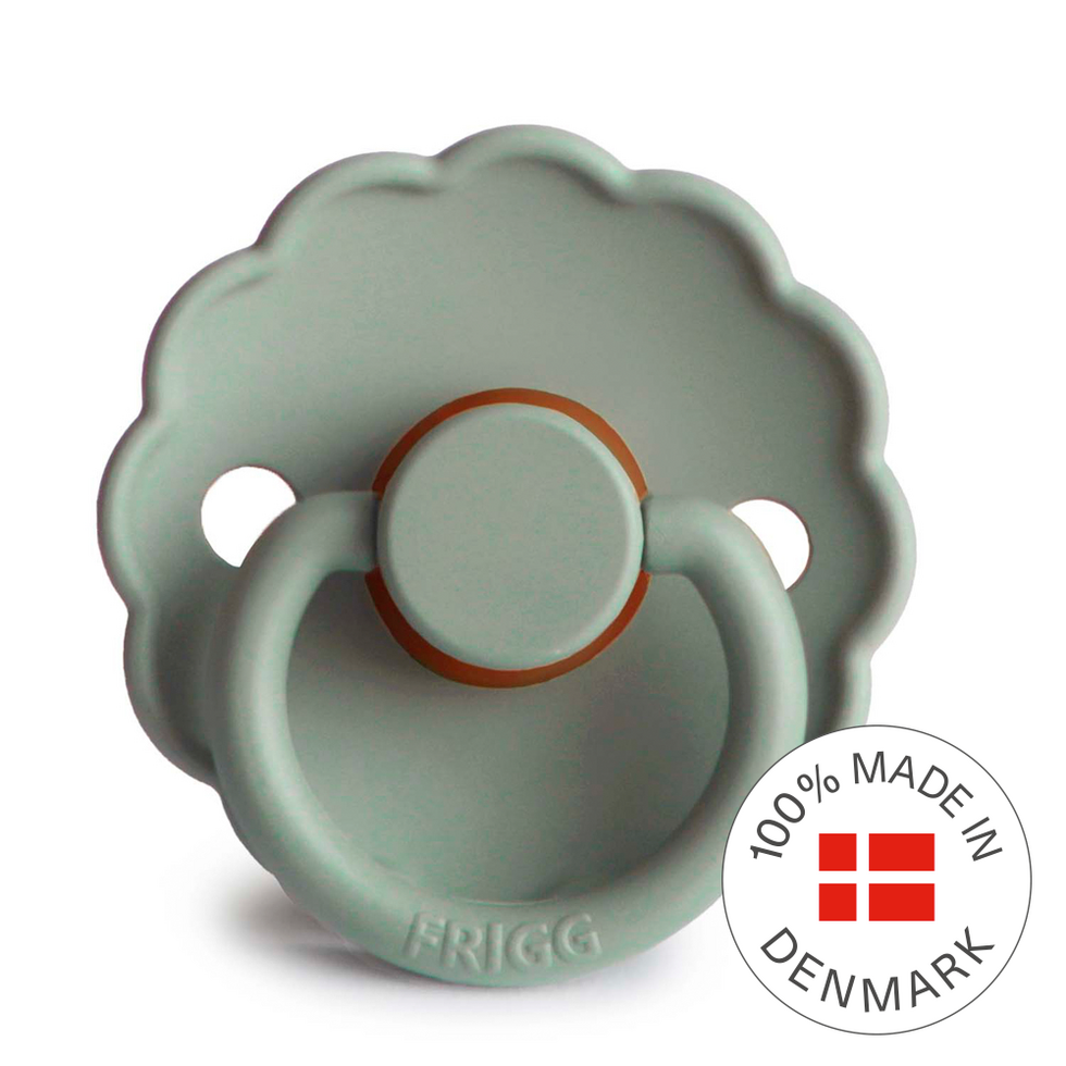 Frigg Daisy Silicone Baby Pacifier 6M-18M, 1Pack, Sage - Size 2 - Laadlee