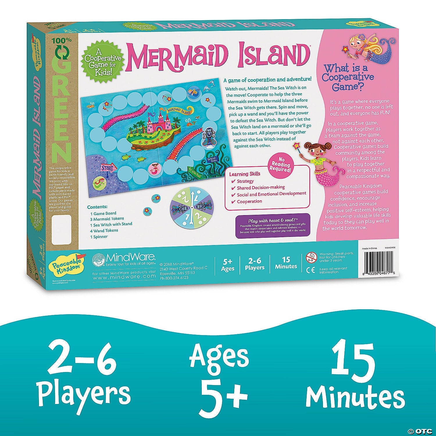 Peaceable Kingdom Mermaid Island - Laadlee
