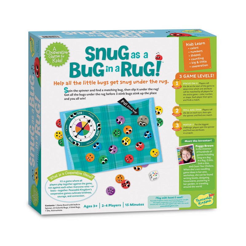 Peaceable Kingdom Snug As A Bug In A Rug! - Laadlee