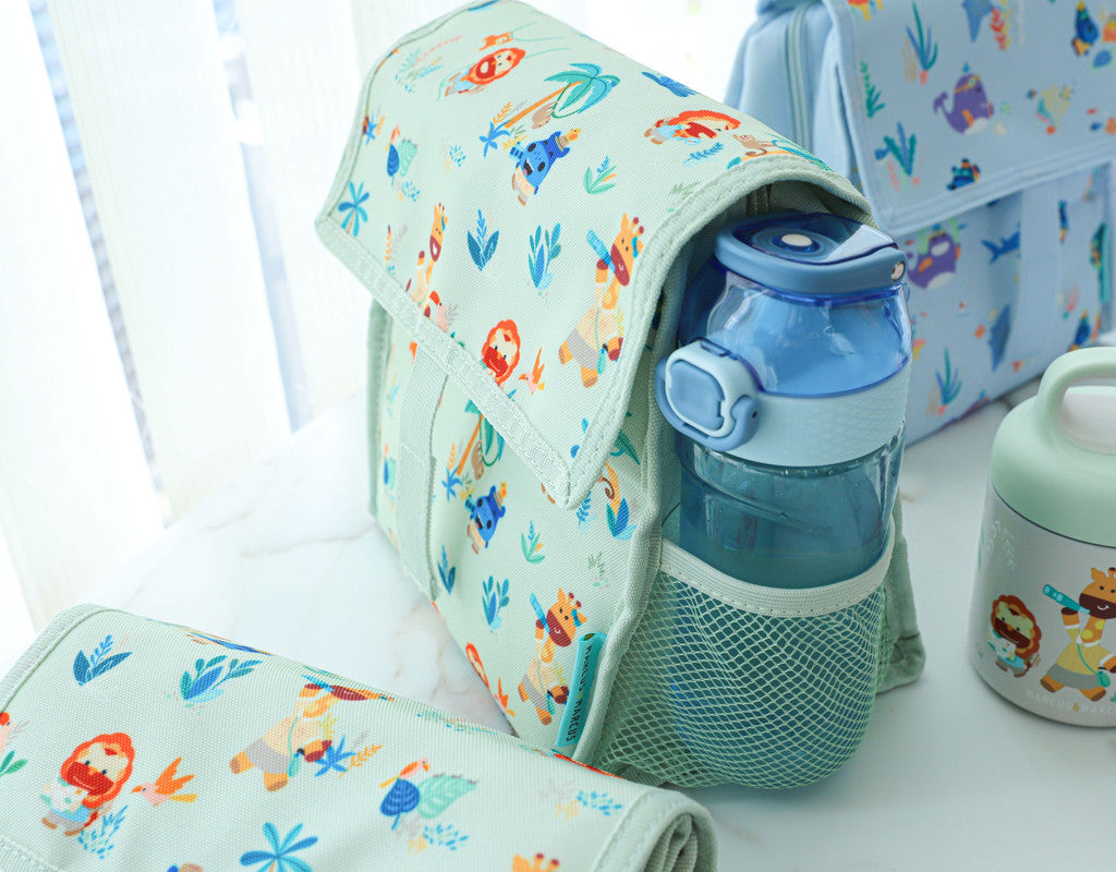 Marcus & Marcus - Foldable Insulated Lunch Bag - Jungle - Laadlee