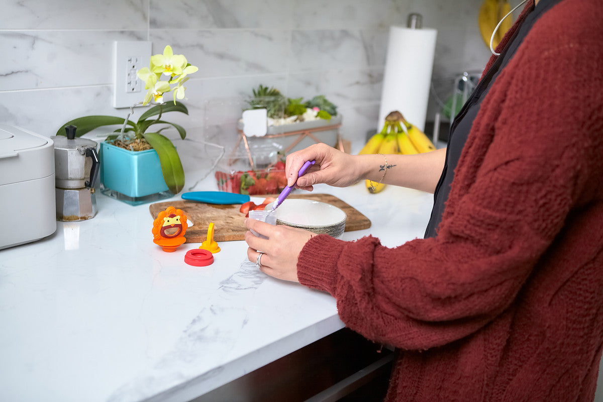 Marcus & Marcus - Silicone Fresh Food Feeder and Popsicle Set - Marcus - Laadlee