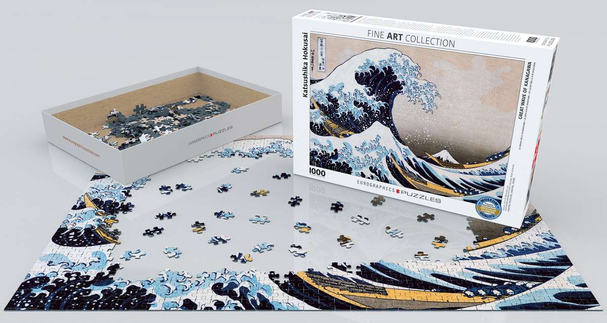 EuroGraphics Great Wave Of Kanagawa By Katsushika Hokusai 1000 Pieces Puzzle - Laadlee