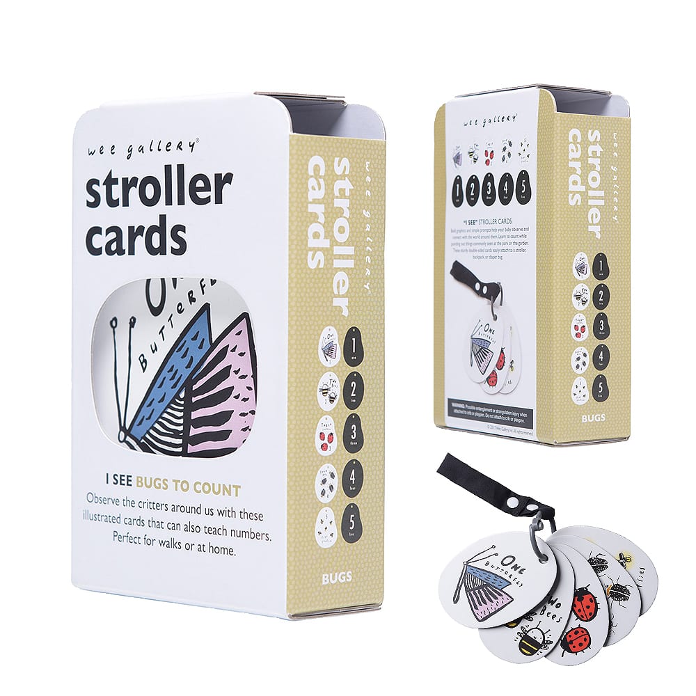 Wee Gallery - Stroller Cards - I See Bugs to Count - Laadlee