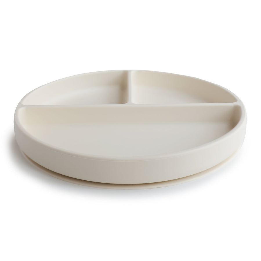 Mushie Silicone Plate Ivory - Laadlee
