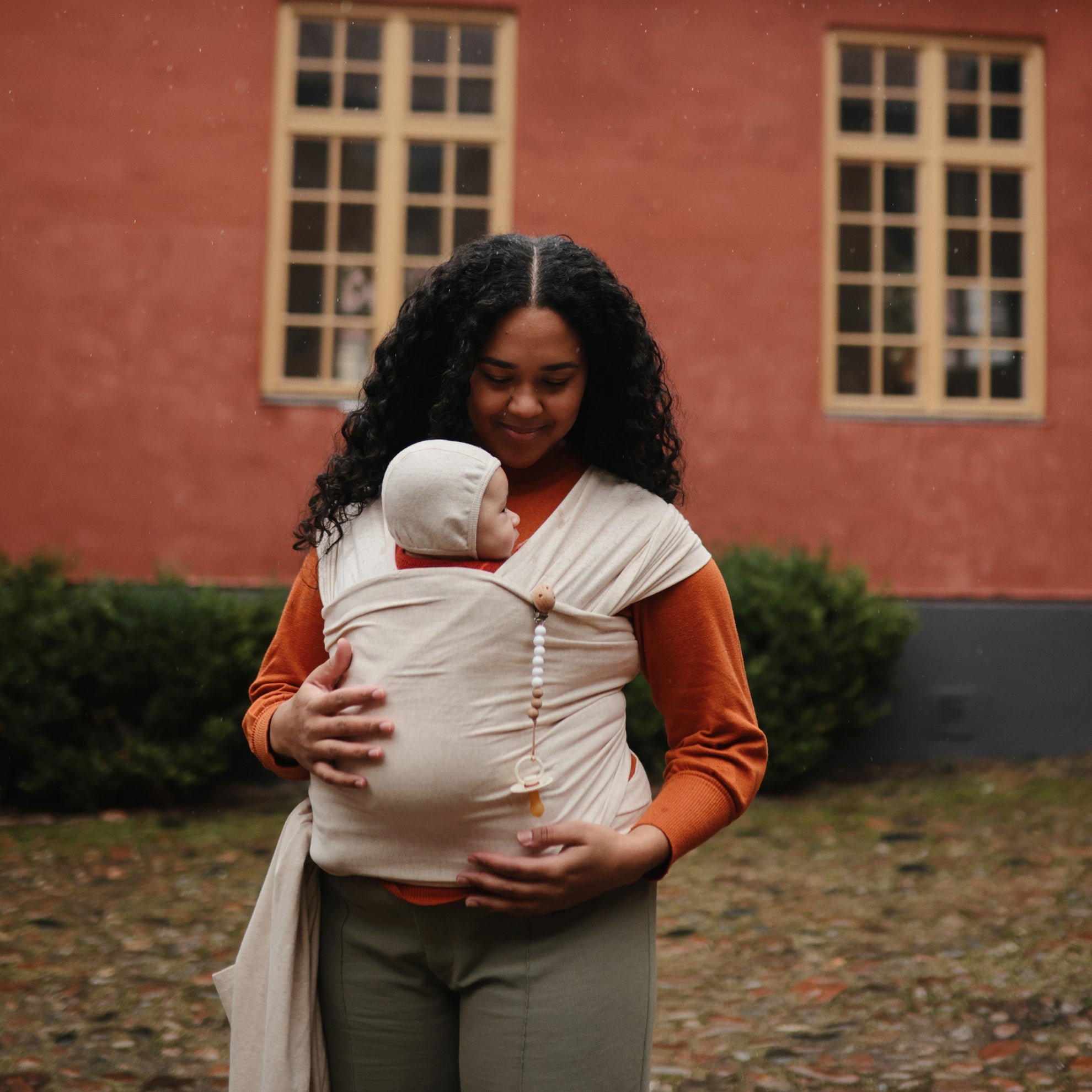 Mushie Pacifier Clips Eva White - Laadlee