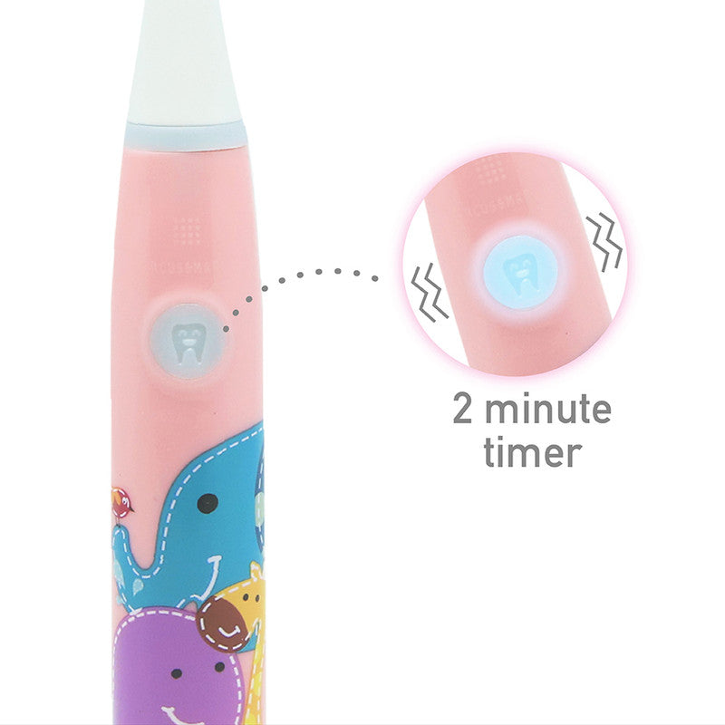Marcus & Marcus Kids Sonic Electric Toothbrush- Pink - Laadlee