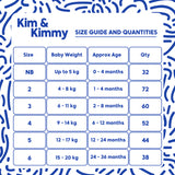 Kim & Kimmy - Size 4 Space Travel Diapers, 9 - 14kg, qty 52 - Laadlee