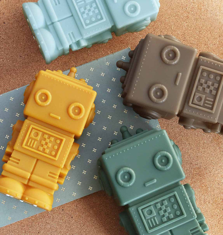 A Little Lovely Company Little Light - Robot Aztec Gold - Laadlee