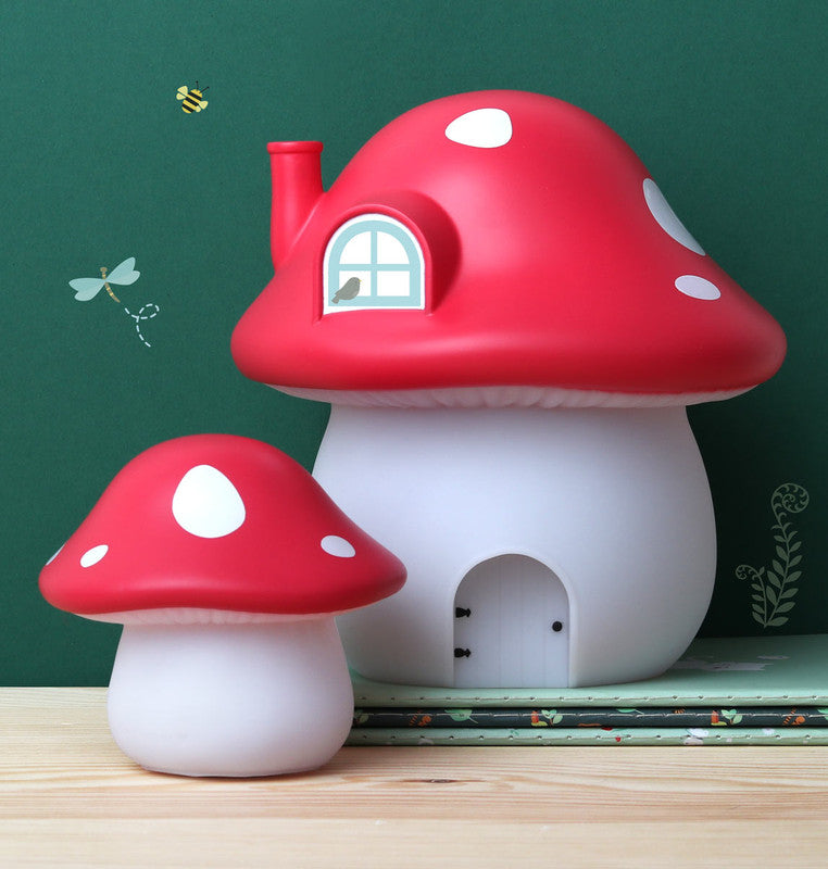 A Little Lovely Company Little Light - Mushroom Red - Laadlee