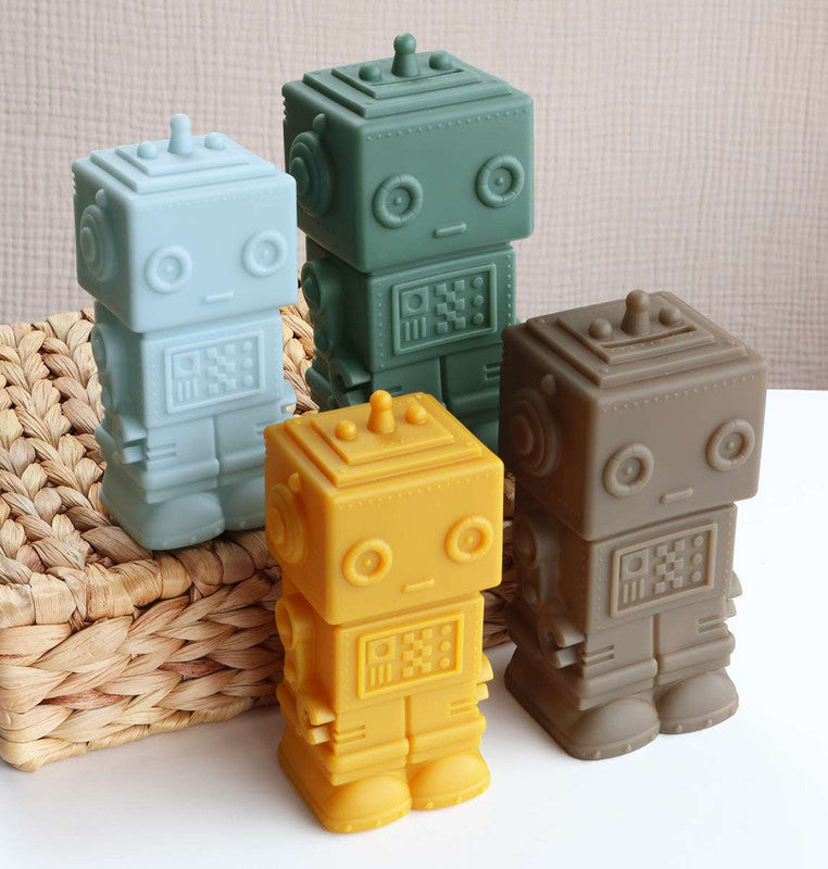 A Little Lovely Company Little Light - Robot Smokey Blue - Laadlee