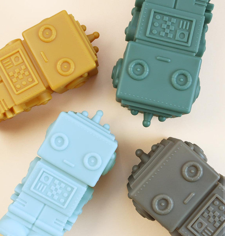 A Little Lovely Company Little Light - Robot Smokey Blue - Laadlee