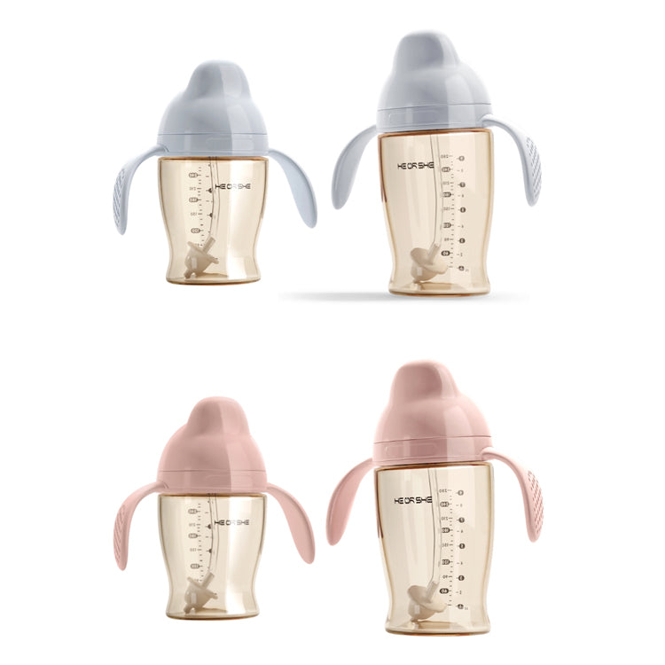 Heorshe - Dental Care Baby Sippy Cup 280ml - Pink - Laadlee