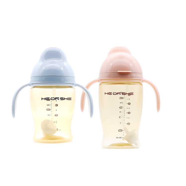 Heorshe - Dental Care Baby Sippy Cup 280ml - Pink - Laadlee