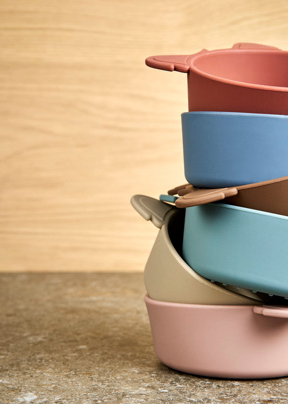 Nuuroo Alex Silicone Deep Plate 2-pack Koala - Woodrose - Laadlee