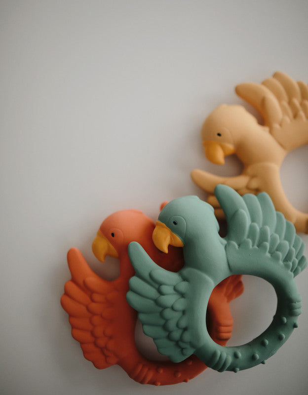 Natruba - Teether Parrot - Light Green - Laadlee