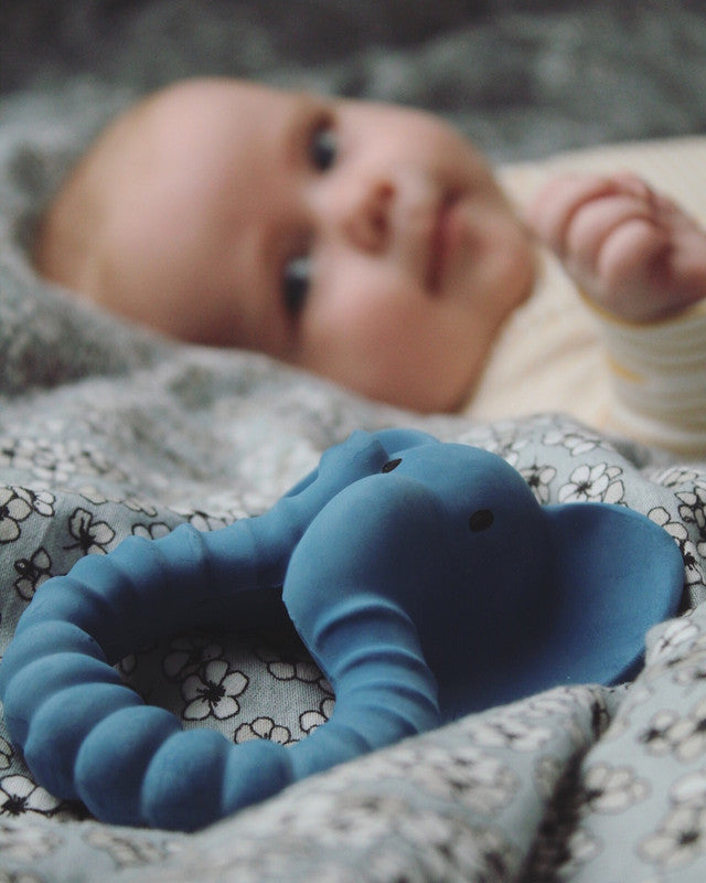 Natruba - Teether Elephant - Blue - Laadlee