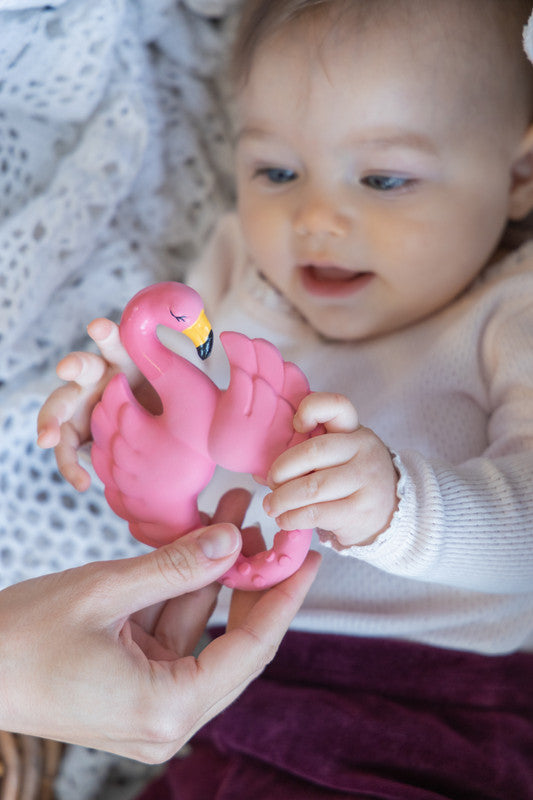 Natruba - Teether Flamingo - Pink - Laadlee