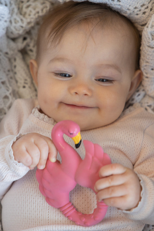 Natruba - Teether Flamingo - Pink - Laadlee