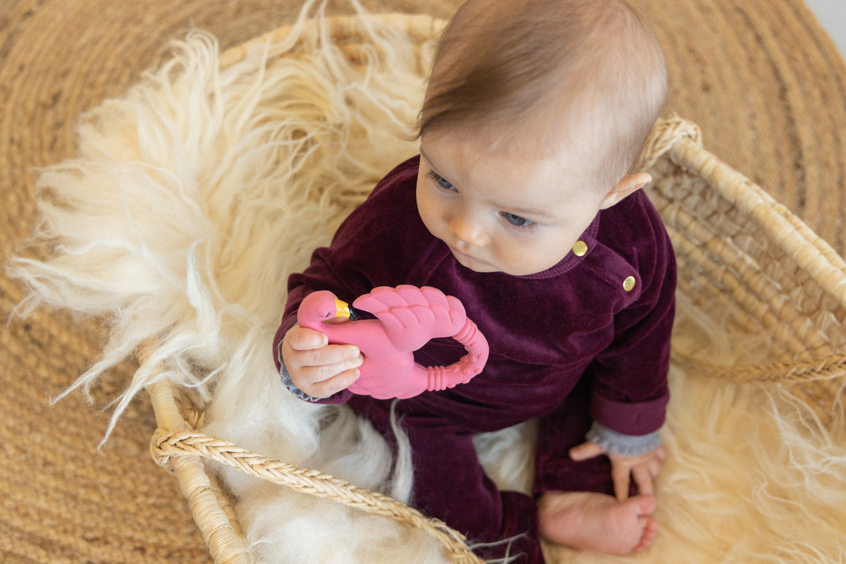 Natruba - Teether Flamingo - Pink - Laadlee