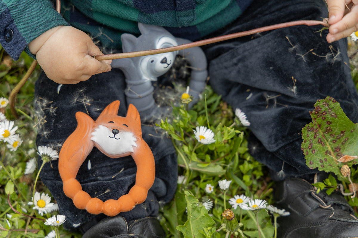 Natruba - Teether Fox - Orange - Laadlee