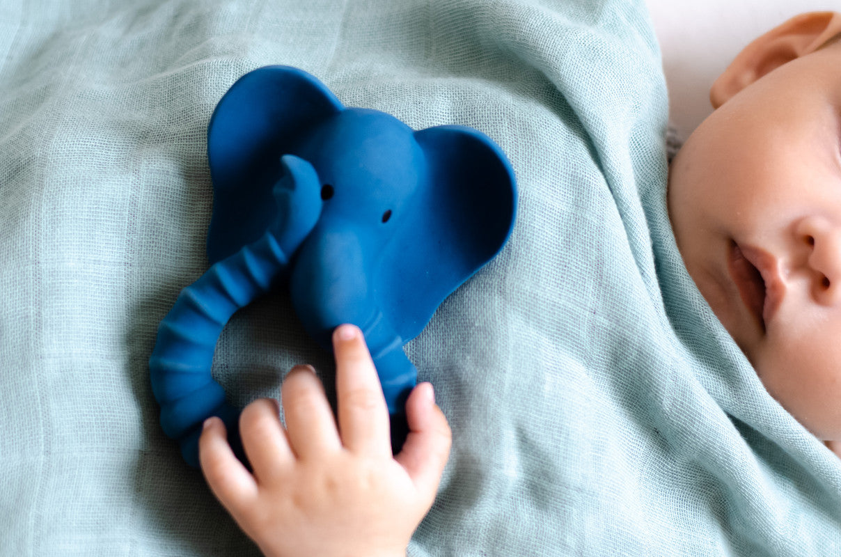 Natruba - Teether Elephant - Blue - Laadlee