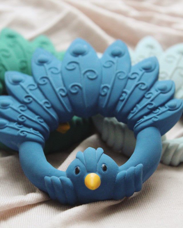 Natruba - Teether Peacock - Blue - Laadlee