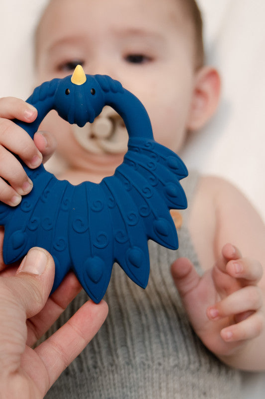Natruba - Teether Peacock - Blue - Laadlee