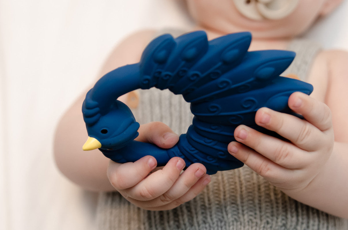 Natruba - Teether Peacock - Blue - Laadlee