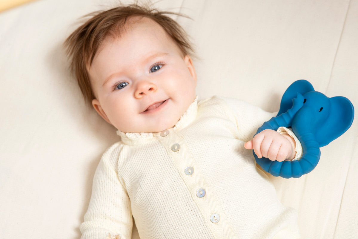 Natruba - Teether Elephant - Blue - Laadlee