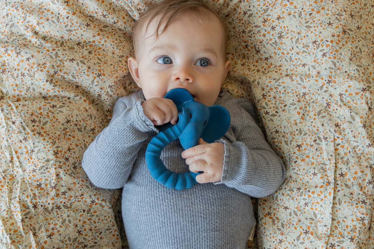 Natruba - Teether Elephant - Blue - Laadlee