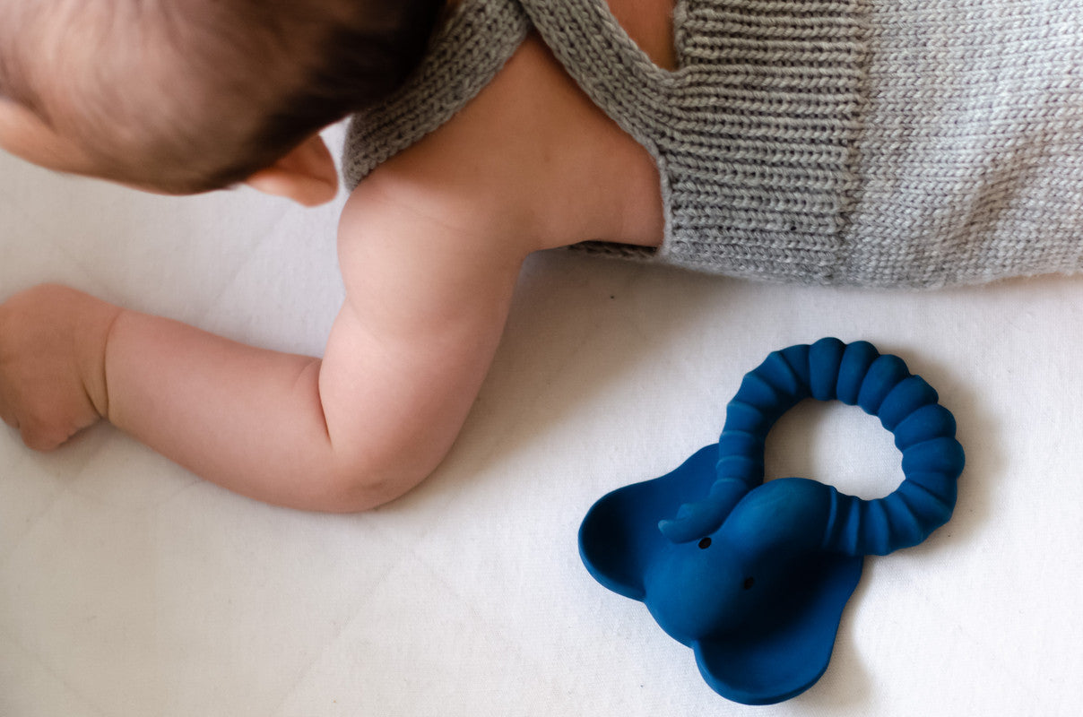 Natruba - Teether Elephant - Blue - Laadlee