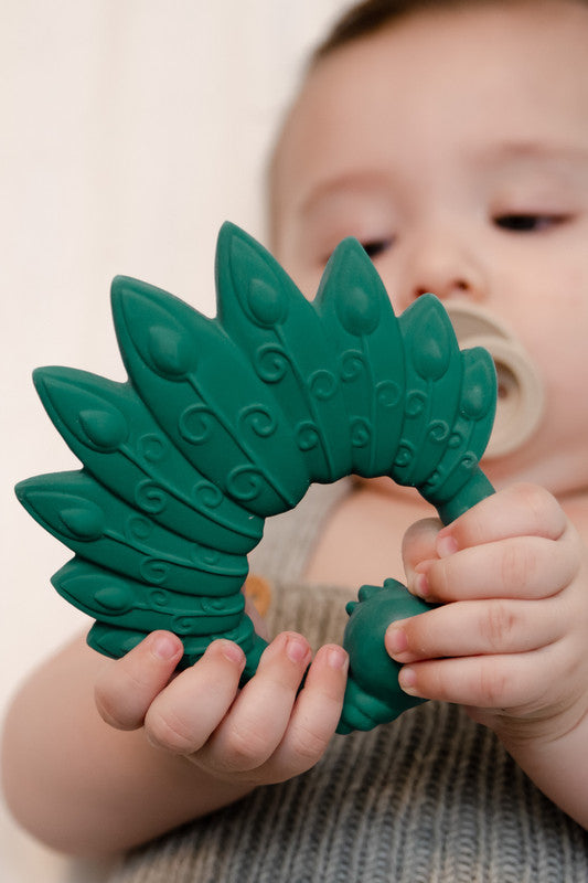 Natruba - Teether Peacock - Green - Laadlee