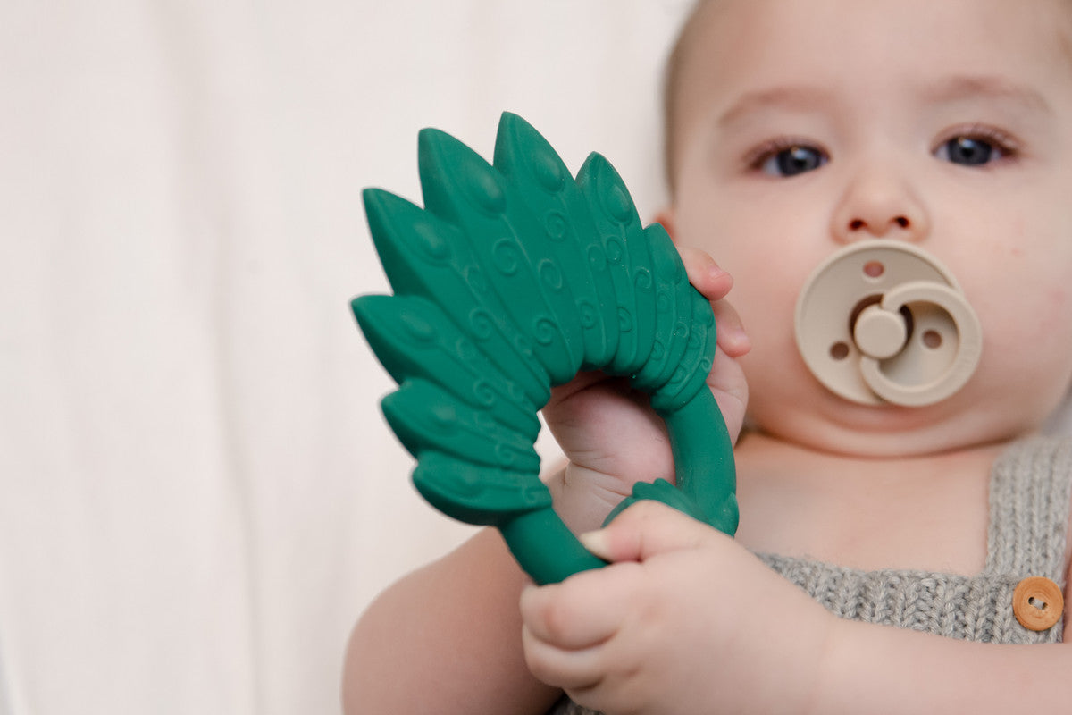 Natruba - Teether Peacock - Green - Laadlee