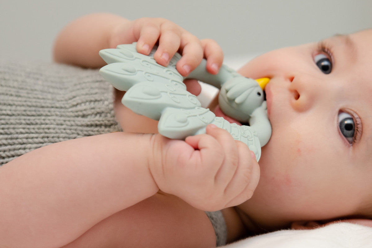 Natruba - Teether Peacock - Light Blue - Laadlee