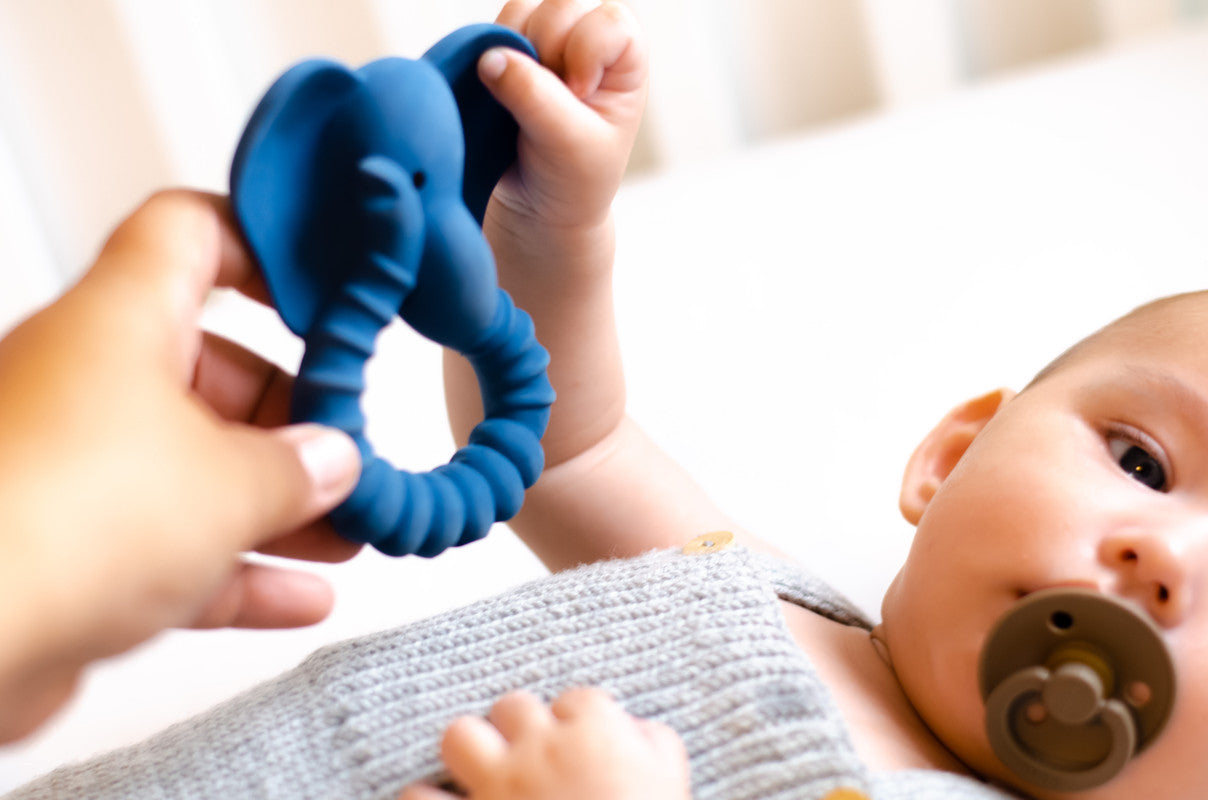 Natruba - Teether Elephant - Blue - Laadlee