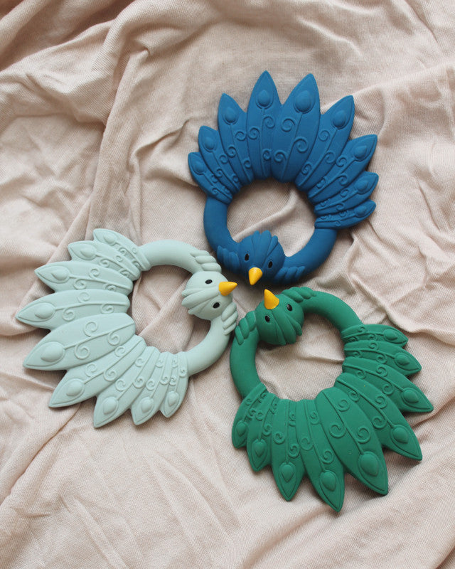 Natruba - Teether Peacock - Green - Laadlee