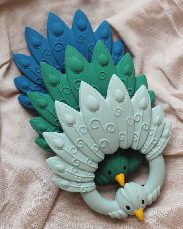 Natruba - Teether Peacock - Blue - Laadlee