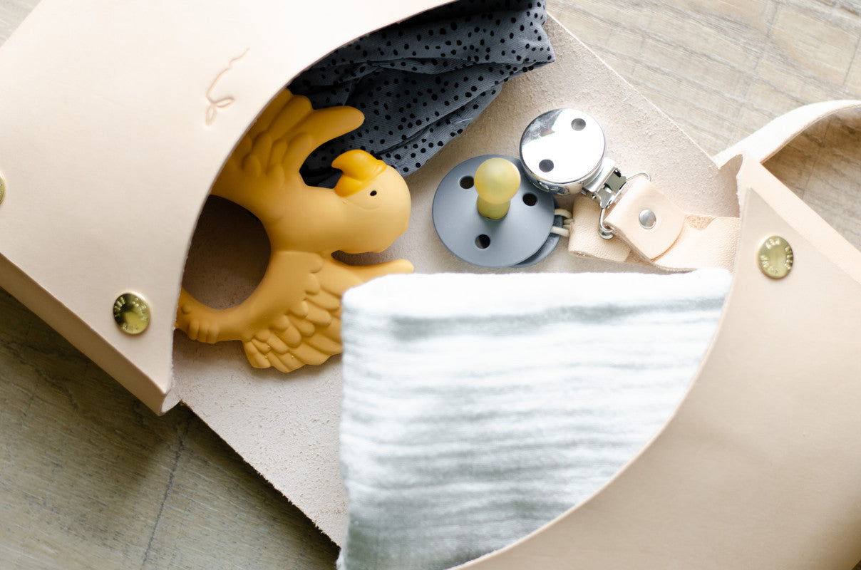 Natruba - Teether Parrot - Yellow - Laadlee