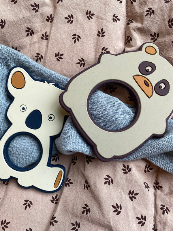 Nuuroo Hannah Silicone Teether Koala - Lunar Rock - Laadlee