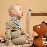 Nuuroo Acile Terry Bib 2-pack - Mahogany/Woodrose - Laadlee