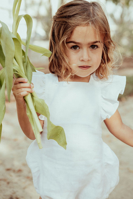 Sunday's Child The Lila Romper - White - Laadlee